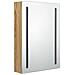 Armadietto Bagno con Specchio e LED Rovere 50x13x70 cm - Foto miniatura 7