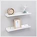 Mensole A Muro 2 Pz Bianco Lucido 40x9x3 Cm - Foto miniatura 1