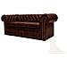 Divano Chesterfield Letto Chesterfield First Class - 3 Posti - Cloudy Rosso - Pelle - Foto miniatura 5