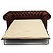 Divano Chesterfield Letto Chesterfield First Class - 3 Posti - Cloudy Rosso - Pelle - Foto miniatura 1