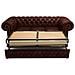 Divano Chesterfield Letto Chesterfield First Class - 3 Posti - Cloudy Rosso - Pelle - Foto miniatura 7