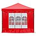 Tenda Per Feste Pieghevole Con Pareti Laterali Rosso 3x6 M - Foto miniatura 5