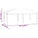 Tenda Per Feste Pieghevole Con Pareti Laterali Rosso 3x6 M - Foto miniatura 7