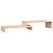 Supporto Per Monitor (52-101) x22x14 Cm Legno Massello Di Pino - Foto miniatura 2