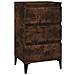 Comodino Rovere Fumo 40x35x70 Cm Legno Multistrato - Foto miniatura 2