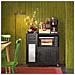 Credenza Con Ruote Mobile Per Microonde Da Cucina Con 1 Cassetto, 3 Ante Armadio Cucina 89x40x89cm Colore Nero Fsb78-sch Sobuy - Foto miniatura 4