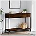 Tavolo Consolle Rovere Marrone 100x34,5x75 Cm Legno Multistrato - Foto miniatura 1