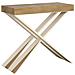 Consolle Allungabile 90x40/196 Cm Diago Small Telaio Bianco - Quercia Natura - Foto miniatura 1