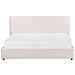Letto Contenitore Velluto Bianco Crema 180 X 200 Cm Lavaur - Foto miniatura 7