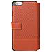 Custodia Per Iphone 6/iphone 6s Micro-perforata Con Portacarte, Arancione - Foto miniatura 3