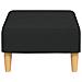 Poggiapiedi Nero 77x55x31 Cm In Tessuto - Foto miniatura 4