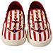 Mocassini Con Borchie Con Ancoraggio Bianco Rosso - Eu38/us7.5 - Foto miniatura 5