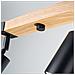 Sollux Lighting Lampada A Soffitto Fager 4l Nero Sl.1346 - Scandinavo Lampade Da Soffitto Nero/legno Naturale 17.2x88x6 Cm - Foto miniatura 6