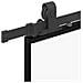 Porta Scorrevole Set Ferramenta Nera 76x205 cm Vetro Temperato - Foto miniatura 7