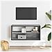 Mobile Tv Grigio Sonoma 80x31x39,5 Cm Legno Multistrato Metallo - Foto miniatura 3