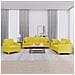 Set Di Divani 3 Pz Con Cuscini Giallo Chiaro In Tessuto - Foto miniatura 1