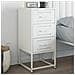 Comodino Bianco 36x39x78 Cm In Acciaio - Foto miniatura 8