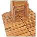 Doccia Da Giardino In Legno Massello Di Teak 70x75x204cm - Foto miniatura 7