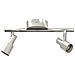 Faretto da Soffitto 2 Vie Regolabile Nickel Spazzolato GU10 - Foto miniatura 1