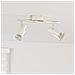 Faretto da Soffitto 2 Vie Regolabile Nickel Spazzolato GU10 - Foto miniatura 2