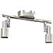 Faretto da Soffitto 2 Vie Regolabile Nickel Spazzolato GU10 - Foto miniatura 4