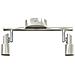 Faretto da Soffitto 2 Vie Regolabile Nickel Spazzolato GU10 - Foto miniatura 5