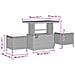 Set Divano da Giardino con Cuscini Nero Polirattan Acacia 10 Pezzi,  Divano da Giardino con Cuscini Nero Polirattan 2 Posti,  Set da Pranzo da Giardino con Cuscini Nero Polirattan Acacia 3 Pezzi - Foto miniatura 9