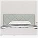 Testiera  Design Blocchi di Diamante Grigio Chiaro 100 cm in Velluto - Foto miniatura 3