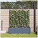 Fioriera da giardino con trellis 3 pz grigio chiaro 120x40x143 cm - Foto miniatura 3