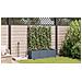 Fioriera da giardino con trellis 3 pz grigio chiaro 120x40x143 cm - Foto miniatura 4