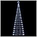 Albero di Natale a LED 550 LED Bianco Freddo 304 cm - Foto miniatura 2