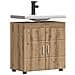 Mobile per lavabo da bagno con porta TULUM rovere artigianale - Foto miniatura 3