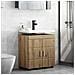 Mobile per lavabo da bagno con porta TULUM rovere artigianale - Foto miniatura 4