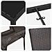 Set da Pranzo per Giardino 5 pcs Marrone Poly Rattan - Foto miniatura 9