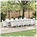 Tavolo da Giardino Bianco 400 x 100 x 73 cm polyrattan - Foto miniatura 2