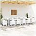Tavolo da Giardino Bianco 400 x 100 x 73 cm polyrattan - Foto miniatura 3
