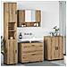 Set di mobili per il bagno con porta 4 pcs rovere artigianale - Foto miniatura 2