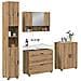 Set di mobili per il bagno con porta 4 pcs rovere artigianale - Foto miniatura 3