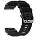 Cinturino In Nylon A Sgancio Rapido Compatibile Con Garmin Fenix 8/7x / 6x /epix Pro Black 26 Millimetri - Foto miniatura 2