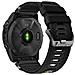 Cinturino In Nylon A Sgancio Rapido Compatibile Con Garmin Fenix 8/7x / 6x /epix Pro Black 26 Millimetri - Foto miniatura 3