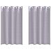 Tende con tende 2 pcs Grigio Metallico Poliestere - Foto miniatura 1