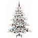 Albero di Natale Artificiale con Rami Pieghevoli Bianco 150 cm - Foto miniatura 3