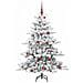 Albero di Natale Artificiale con Rami Pieghevoli Bianco 150 cm - Foto miniatura 4
