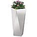 Fioriera Argento 30 x 30 x 75 cm Acciaio inossidabile - Foto miniatura 3