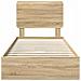 Letto con Contenitore con testiera Rovere Sonoma 90 x 190 cm - Foto miniatura 8