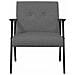 poltrona Grigio scuro 59 x 75 x 78 cm Tessuto - Foto miniatura 4