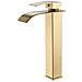 Rubinetto per lavabo da bagno, Blackswan, tipo M104, modello oro, misura 25 cm - Foto miniatura 1