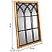 Specchio In Legno E Metallo Marrone 60x2,5x90h - Foto miniatura 7