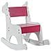 Dondolo Per Bambini Legno Laccato Rosa - Foto miniatura 1