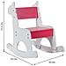 Dondolo Per Bambini Legno Laccato Rosa - Foto miniatura 6